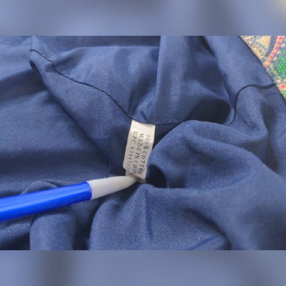 Star Pattern Cotton Duffel Oversize Tote - Picture 7 of 8